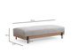 Atelier Del Sofa Eti Oak Pouffe - Gris